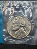 Uncirculated 1974 Jefferson Nickel In Mint Cello
