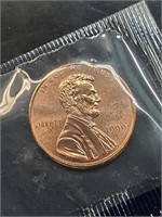 Uncirculated 1999 Lincoln Penny In Mint Cello