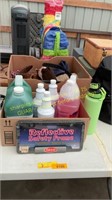 Cleaning Chemicals, Belts, Ties, Water Bottle,