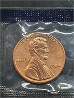 Uncirculated 1984 Lincoln Penny In Mint Cello