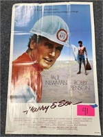 Movie poster approx 27 x 41", condition as shown.