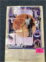Movie poster approx 27 x 41", condition as shown.