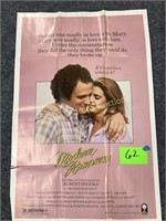 Movie poster approx 27 x 41", condition as shown.