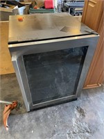 Glass front refrigerator