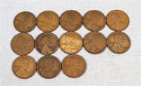 (13) S-Mint Lincoln Cents