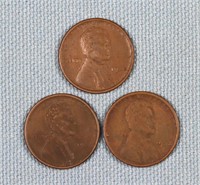 (3) 1922 No D Lincoln Cents