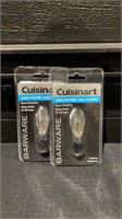 Cuisinart 2 Pack Silver Wine Pourer And Stopper