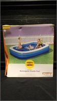10' X 22" Deluxe Rectangular Inflatable Pool