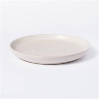 12" Stoneware Round Serving Platter Cream