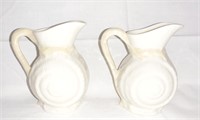 3.5" H BELLEEK PITCHERS PAIR TO GO