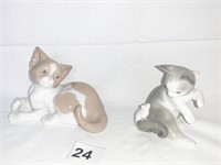 LLADRO CATS ONE W/ MOUSE ON TAIL