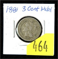 1881 3-cent nickel