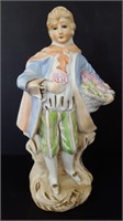 Rare Vtg Bisque Porcelain Jacobean Male Figurine