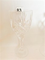 LEAD CRYSTAL GLASSES SET OF 9