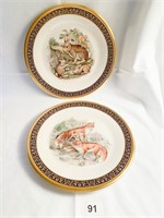 LENOX COTTONTAIL 10.5" PLATE AND RED FOXES UNUSED