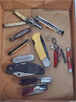 Tray of Pocket Knives