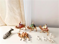THREE WISE MEN MOLDED PLASTIC, CAMEL LAYING DOWN