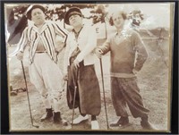 Vintage Photograph: The Three Stooges Golfing