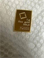 1 gram .999 gold