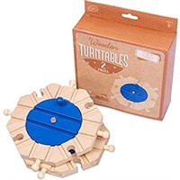 Conductor Carl Wooden Train Track Turntables (2-