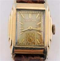10K RGP Bulova 15J Wristwatch