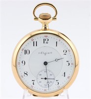14k Gold Elgin 162 21j Pocket Watch