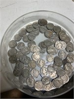 Buffalo nickels, assorted dates