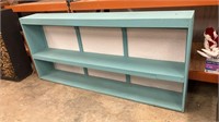 Large Turquoise Blue Display/Storage Shelf with