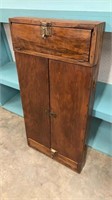 Vintage Wooden Hanging Storage Cabinet with