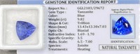 Natural Tanzanite 9.82 Ct. Trillion Cut Gemstone