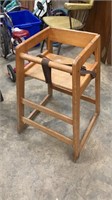 Wooden Child's High Chair 

(Buckle is Broken)