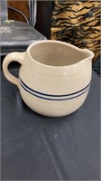Large Vintage Marshall Pottery Crock Pitcher with