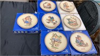 7 Collectible Annual Hummel Goebel Plates