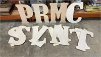 Large Wood Crafting Letters 
P, R, M, C, S (2),