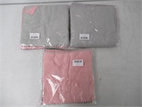 (3) Microfibre Cloths 10pk, Pink/Green