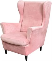 PENDEJATO Wing Chair Slipcovers, 2pc, Light Pink