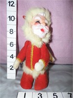 Vtg Rubber Face,Arms Jointed Santa Doll