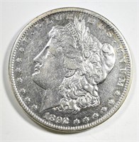 1892-CC MORGAN DOLLAR AU