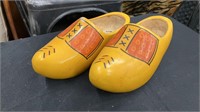 Pair of Wooden Dutch Clog Shoes