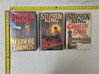 3 Stephen King Books Needful Things Etc