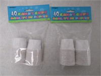 (2) 40-Pk Candy Cups, White