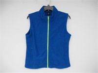 Spring Season Womens XL Fleece Vest, Blue/Green