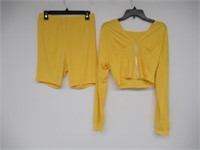 Women's XL 2-Piece Outfit, Yellow
