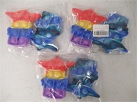 (3) Pop Fidget Yoda Toy 2pk, Multicolour & Blue