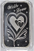 WITH LOVE  .999 SILVER 1 OZ BAR