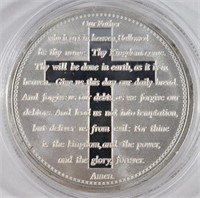 LORD'S PRAYER  .999 SILVER 1 OZ ROUNDS