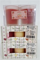 8 New Votive Scented Candles - Strawberry, Lemon,