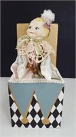 Vintage Wayne M. Kleski Wind-Up Doll In Box