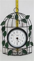 Metal Cage w/Vines Quartz Stand-Up or Wall Clock