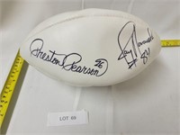 Cowboys Foot Ball Signed By Preston Pearson Etc